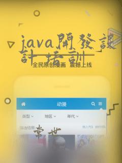 java开发设计 培训