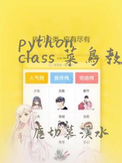python class 菜鸟教程