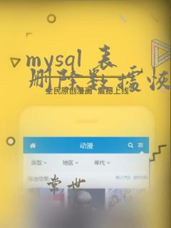 mysql 表删除数据恢复