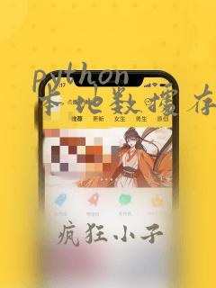 python 本地数据存储