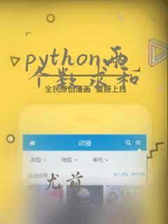 python两个数求和