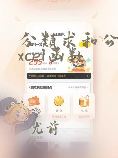 分类求和公式excel函数