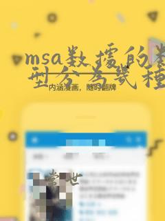 msa数据的类型分为几种