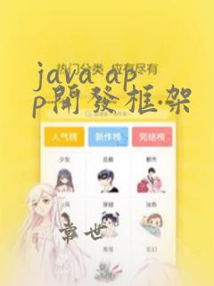 java app开发框架
