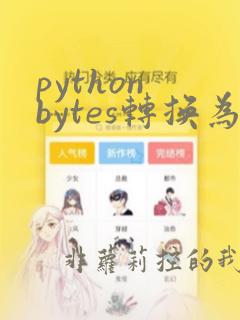 python bytes转换为int