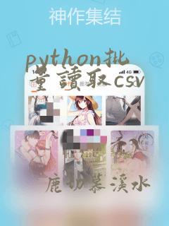python批量读取csv