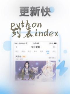 python 列表index