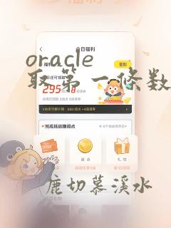 oracle 取第一条数据