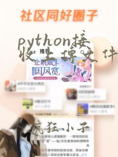 python接收上传文件