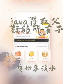 java获取父类的所有子类
