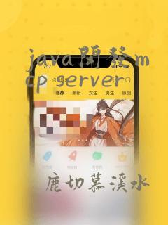 java开发mcp server