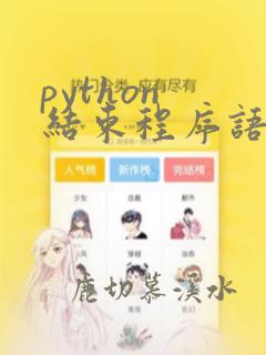python 结束程序语句