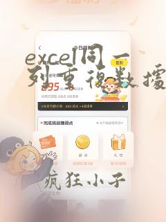excel同一列重复数据