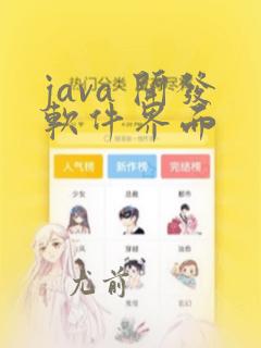 java 开发软件界面
