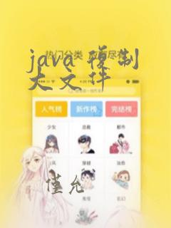 java 复制大文件