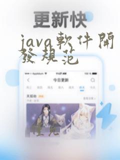 java软件开发规范