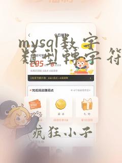 mysql数字类型转字符串