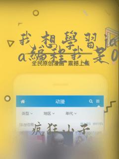 我想学习java编程我是0基础