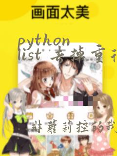 python list 去掉重复