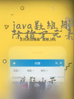 java数组删除指定元素的方法