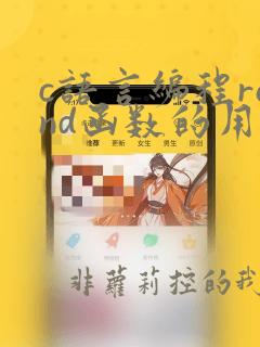 c语言编程rand函数的用法