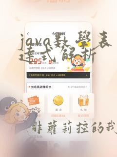 java数学表达式解析
