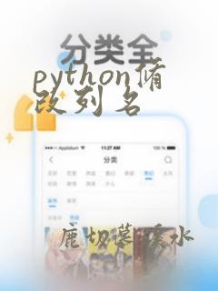 python修改列名