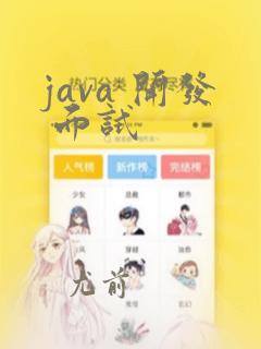 java 开发 面试