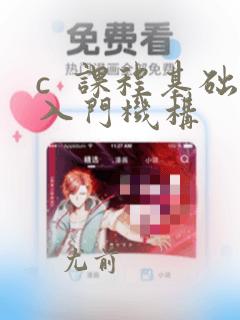 c 课程基础入门机构