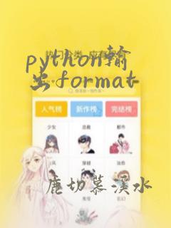 python输出format