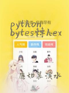 python bytes转hex
