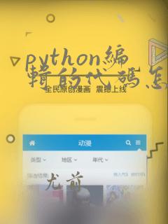 python编辑的代码怎么呈现出来