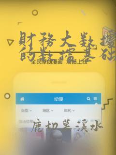 财务大数据分析的数据基础