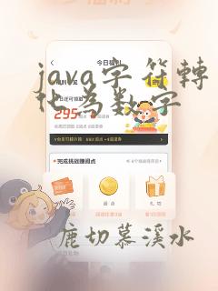 java字符转化为数字