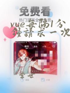 vue每隔1分钟请求一次数据
