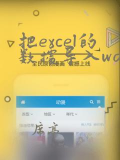 把excel的数据导入word
