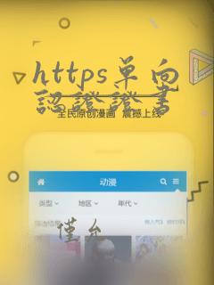 https单向认证证书