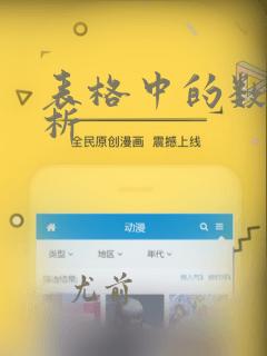 表格中的数据分析