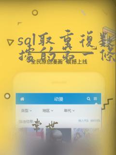 sql取重复数据的第一条