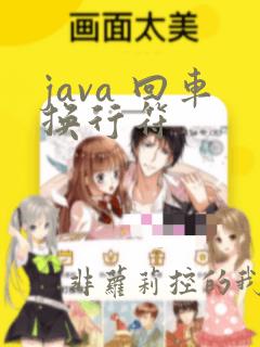 java 回车换行符