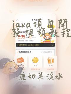 java项目开发视频教程