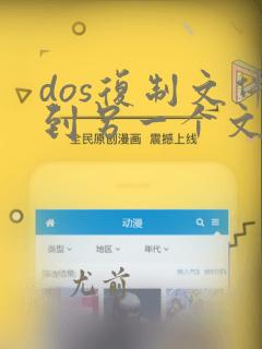 dos复制文件到另一个文件夹