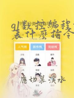 g1数控编程代表什么指令