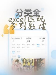 excel匹配多列数据