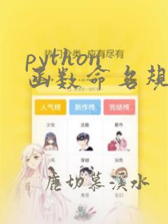 python 函数命名规则