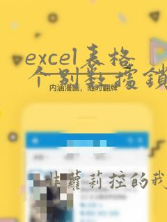 excel表格个别数据锁定
