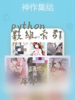python 数组索引