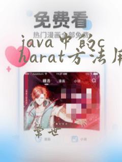 java中的charat方法用法