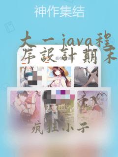 大一java程序设计期末考试试题
