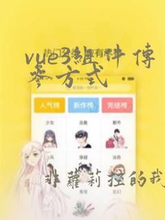 vue3组件传参方式